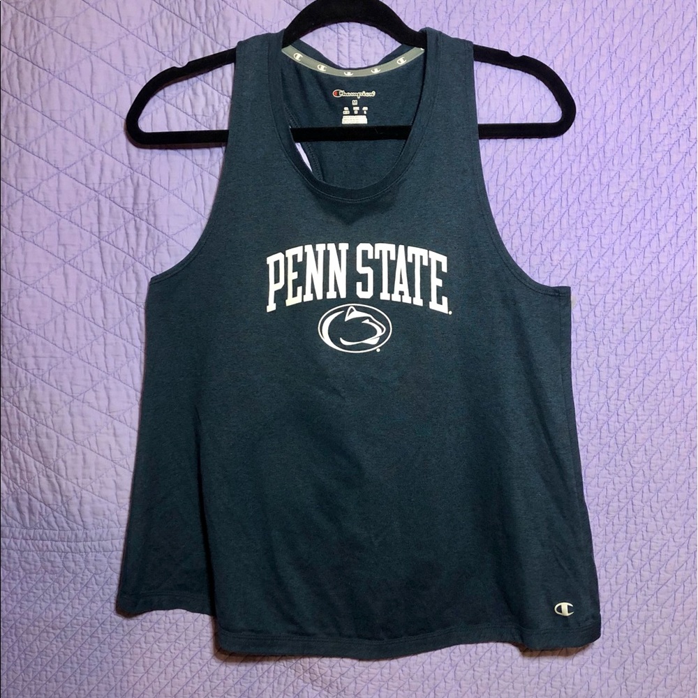 Penn State Champion Brand Athletic Workout Tank - Open Back Detail - Size Medium